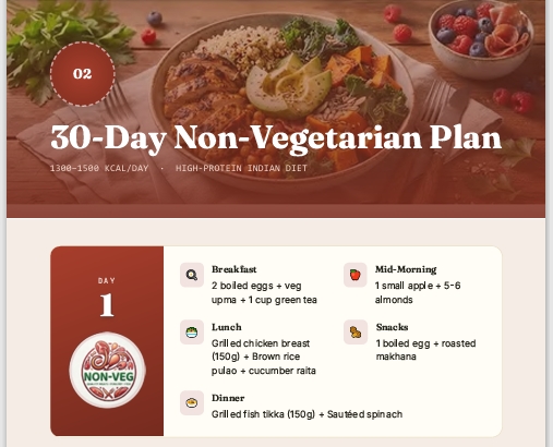30-Day Non-Vegetarian Plan
